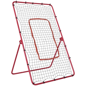 SPORTNOW red de rebote portátil para béisbol con 4 ángulos ajustables.