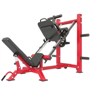 SPORTNOW Leg Press Machine with Wheels and Calf Block, Adjustable Squat Machine for Home Gym, 455KG Capacity