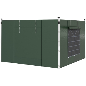 Zestaw 2 bocznych ścianek do pawilonu 3x3/3x6 m, z oknem