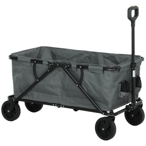 Outsunny Wózek ogrodowy 120 kg, składany, transportowy, Bollerwagen