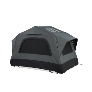 Aufblasbares Camping-Dachzelt fürs Auto/SUV, Platz für 2 Erwachsene + 1 Kind, 220 x 145 x 140 cm, Schwarz+Grau