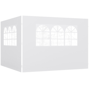 Outsunny Panouri Laterale pentru Foișor Pop-Up, 3x2m, Alb