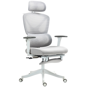 HOMCOM Fauteuil de bureau fauteuil de bureau, hauteur réglable, dossier inclinable, appui-tête rotatif, 71x70x129cm, noir