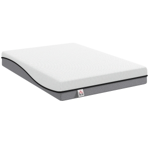 HOMCOM Matras 140x200 cm H3 medium-stevig 20 cm hoogte ergonomisch, ademend gel-memoryschuim, OEKO-TEX & CertiPUR
