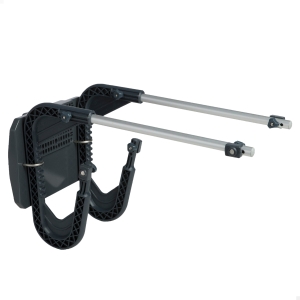 Soporte Motor Fueraborda con Base de Aluminio Compatible Hasta 3,0 CV, 20x22 Cm, Negro