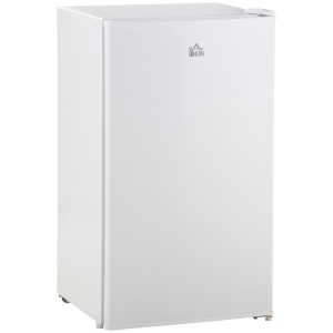 HOMCOM 91L Small Fridge with Chiller Box Under Counter Fridge with Reversible Door, Good Housekeeping Institute Approved, White