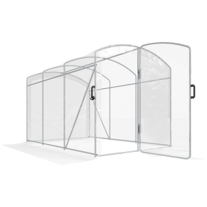 Outsunny Estufa túnel, acessível, filme transparente, estrutura de aço galvanizado, 3 x 2 x 2m