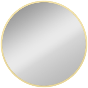 HOMCOM Espelho de Parede, design moderno, 61 x 61 cm, Dourado
