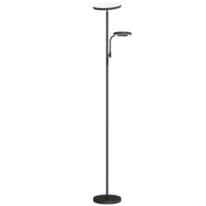 HOMCOM Candeeiro LED 42W dimável 2700K-6500K 4 cores variação contínua, 4 modos de cena, comando remoto e controlo tátil