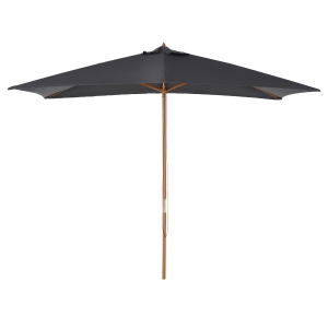 Outsunny Guarda-sol reto retangular Guarda-sol de jardim grande tamanho dim. 3L x 2l x 2,5H m cinza escuro