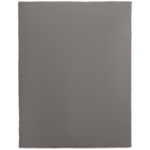 HOMCOM Tapete de sala 200 x 140 cm tapete de pelo longo, lavável na máquina, antiderrapante, em pele sintética, cinza claro