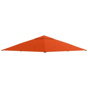 Outsunny Ersatzdach für Gartenpavillon, Polyester, 2,98 x 2,98 m, Orange