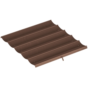 Outsunny Ersatzdach für 3 x 3 m Pergola, einziehbar, mit Regenabflusslöchern, wetterfest, Polyester, 250 x 255 cm Kaffee