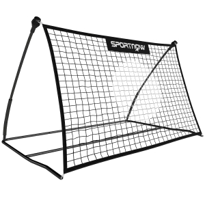 SPORTNOW Football Rebounder Net, Portable Kickback Football Rebounder Net with Carry Bag and Ground Stakes
