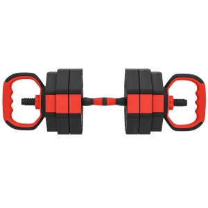 SPORTNOW 6-in-1 Hantelset Kurzhantel Set Kurzhanteln Langhanteln verstellbar 25 KG für Krafttraining Zuhause