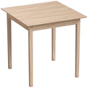 HOMCOM Mesa de Cozinha Mesa de Jantar Mesa Quadrada Design Moderno 75x75x76 cm Madeira Natural