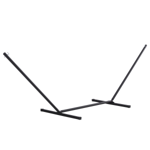 Outsunny Suporte para Cama de Rede de Metal Estrutura para Cama de Rede Carga 120 kg 360x92x112 cm Preto