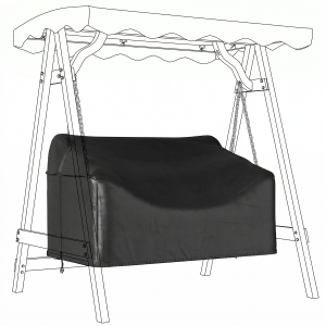 Outsunny 2-Sitzer Gartenschaukel-Abdeckung, wasserdichte Schutzhülle, winddicht und UV-beständig, 420D Oxford-Stoff