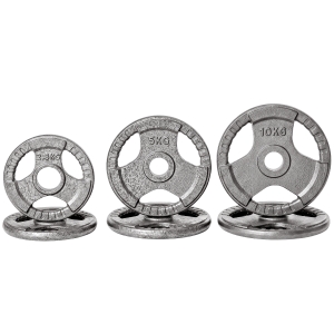 HOMCOM Set di 6 Dischi Pesi per Bilanciere e Manubri 2.5-35KG, Dischi palestra in Acciaio con Foro 50 cm, Ideali per Bilancieri Olimpionici, Argento