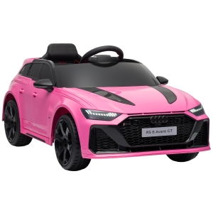 AIYAPLAY Carro Elétrico Audi RS 6 Avant GT para Crianças 12V com Comando 2,4 G Motor Duplo Arranque Suave e Suspensão