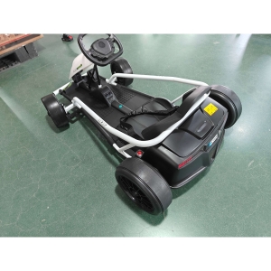 HOMCOM Kart Elétrico 24 V para Crianças Até 13 km/h Kart com Função Mapa da Operação com 2 Motores para 8–12 Anos Branco