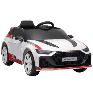 AIYAPLAY Carro Elétrico para Crianças Audi RS 6 Avant GT 12V com Comando à Distância 2,4 G, Motor Duplo, Arranque Suave e Suspensão