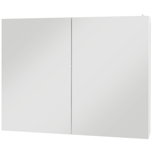 kleankin Bathroom Mirror Cabinet with Light, Bathroom Storage Cupboard with Adjustable Shelf, USB Powered, 90x15x70cm, White