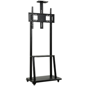 HOMCOM Suport Mobil pentru Televizor de 32-75 Inci, VESA Maxim 400x600, Negru