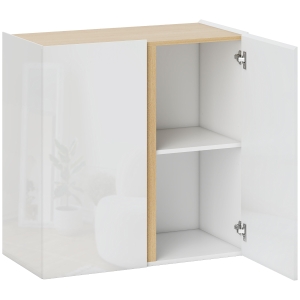 HOMCOM Cômoda, Aparador com Soft-Close, prateleira ajustável, para Sala de estar, Cozinha, Sala de jantar, Branco