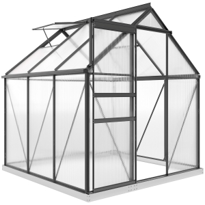 Outsunny 190 x 190cm Walk-In Polycarbonate Greenhouse