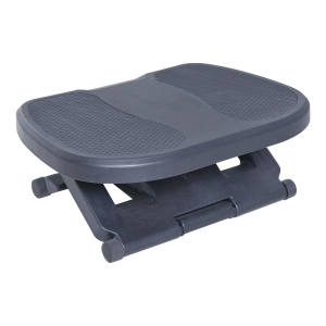 HOMCOM Repose-pied ergonomique de bureau hauteur et inclinaison réglables 45L x 34l cm gris