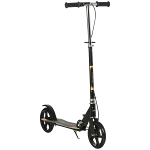 HOMCOM Trotinetă pentru Copii 7-14 Ani cu Ghidon Reglabil pe 3 Înălțimi, 86x35x93/98/103 cm, Neagră