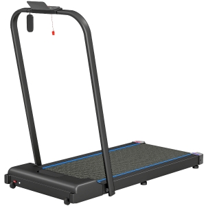 SPORTNOW 2.5HP Walking Pad, 1-6km/h Folding Treadmill with Remote Control and LED Display for Home Gym Office, Blue