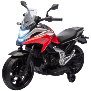 AIYAPLAY Elektrische Kinder Motor, Honda, 3 km/u, Muziek & Licht, 3-6 Jaar, tot 30 kg, Rood