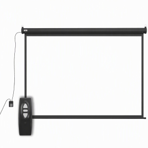 HOMCOM Écran vidéoprojecteur motorisé et électrique 100 Pouces, 4:3 4K HD, panneau de commande et télécommande