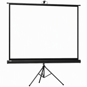 HOMCOM Écran de projection 84 pouces avec support trépied hauteur réglable, écran 4K HD 4:3, en intérieur/à l'extérieur
