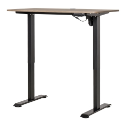 secretária elétrica de pé 120cm x 60cm x 116cm Preto