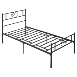 Estrutura de Cama Individual 95x196x100 cm Preto