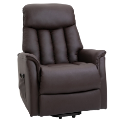 Homcom Fotoliu Relax cu Ridicare – Reclinabil, cu Telecomanda & Suport Picioare