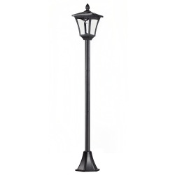 Outsunny Felinar LED Solar 160 cm – Design Negru pentru Gradina