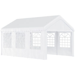 Pérgola de Jardim 600x400x280 cm Branco