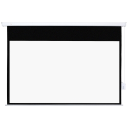 Pantalla para proyector - HOMCOM Pantalla del Proyector Eléctrica,  203x0x152 cm, color Blanco, 001-005