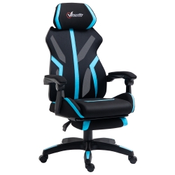 Cadeira de Escritório 65cm x 65cm x 129cm Preto e Azul