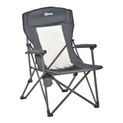 Outsunny Folding Camp Chair Portable Chair w/ Cup Holder Holds up to 136kg  Perfect for Camping, Festivals, Garden, Caravan Trips, Fishing, Beach and  BBQs Camping Heavy Duty High Back Camping Fishing