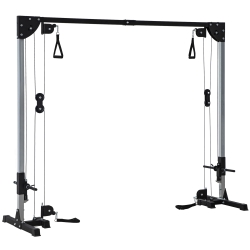 SPORTNOW Stazione di Fitness Carico Libero con Pesi da 2 x 50 Kg, 245 L x 85 L x 207 H cm