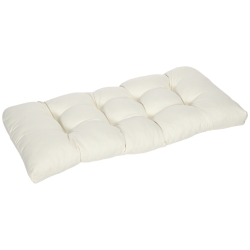 Almofada para Bancos 110x48x8cm Creme branco