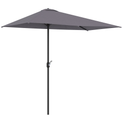 Meia Chapéu de sol 230x130x245 cm Cinzento
