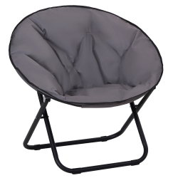 Cadeira Dobrável 80x80x75 cm Cinzento