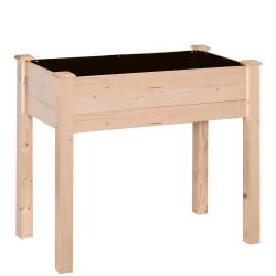 Horta Elevada 86x46x76cm Cor de madeira natural