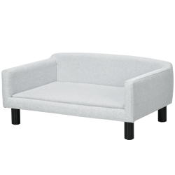Sofá para Perros 82x54x36 cm Gris Claro